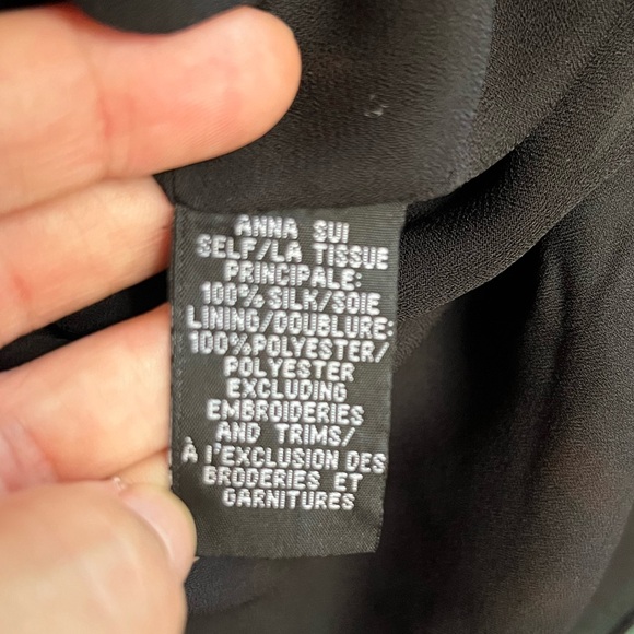 Silk Anthropologie Anna Sui woodland top size 2 - Picture 4 of 4